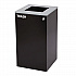 29 Gallon Trash/Recycling Cans, Steel, Green Recycling Can with Square Lid, Black Trash Can with Square Lid (4450BLKKIT8)