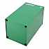 29 Gallon Trash/Recycling Cans, Steel, Green Compost Can with Square Lid, Black Trash Can with Square Lid (4450BLKKIT9)