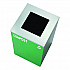 29 Gallon Trash/Recycling Cans, Steel, Green Compost Can with Square Lid, Black Trash Can with Square Lid (4450BLKKIT9)
