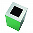 29 Gallon Trash/Recycling Cans, Steel, Green Mixed Recycling Can with Square Lid, Black Trash Can with Square Lid (4450BLKKIT10)