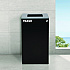 29 Gallon Trash/Recycling Cans, Steel, Green Mixed Recycling Can with Mixed Lid, Black Trash Can with Square Lid (4450BLKKIT11)