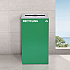 29 Gallon Trash/Recycling Cans, Steel, Green Recycling Can with Mixed Lid, Black Trash Can with Square Lid (4450BLKKIT12)