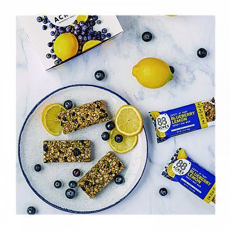 Warm 'N Chewey Gluten-Free Blueberry/Lemon Seed and Oat Bar, 1.6 oz Bar, 9/Box (ACY00592)