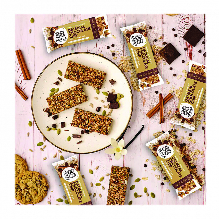 Warm 'N Chewy Gluten-Free Oatmeal/Chocolate Chip Seed and Oat Bar, 1.6 oz Bar, 9/Box (ACY11049)