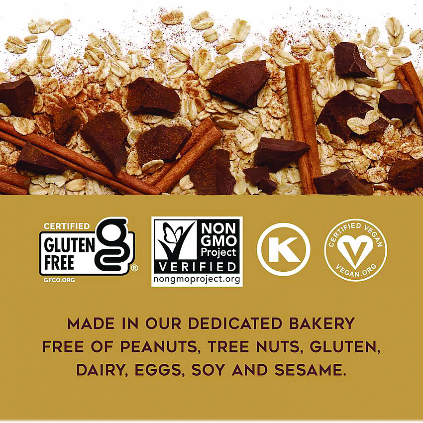 Warm 'N Chewy Gluten-Free Oatmeal/Chocolate Chip Seed and Oat Bar, 1.6 oz Bar, 9/Box (ACY11049)