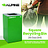 29 Gallon Trash/Recycling Cans, Steel, Green Compost Can with Square Lid (4450KITGRNSC)