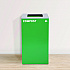 29 Gallon Trash/Recycling Cans, Steel, Green Compost Can with Square Lid (4450KITGRNSC)