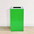 29 Gallon Trash/Recycling Cans, Steel, Green Can with Square Lid (4450KITGRNS)