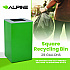 29 Gallon Trash/Recycling Cans, Steel, Green Can with Square Lid (4450KITGRNS)