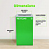 29 Gallon Trash/Recycling Cans, Steel, Green Recycling Can with Mixed Lid (4450KITGRNMR)