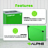 29 Gallon Trash/Recycling Cans, Steel, Green Compost Can with Mixed Lid (4450KITGRNMC)