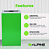 29 Gallon Trash/Recycling Cans, Steel, Green Can with Mixed Lid (4450KITGRNM)