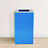 29 Gallon Trash/Recycling Cans, Steel, Blue Can with Square Lid (4450KITBLUS)