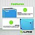 29 Gallon Trash/Recycling Cans, Steel, Blue Mixed Recycling Can with Mixed Lid (4450KITBLUMM)