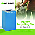 29 Gallon Trash/Recycling Cans, Steel, Blue Cans/Bottles Recycling Can with Circle Lid (4450KITBLUCC)