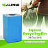 29 Gallon Trash/Recycling Cans, Steel, Blue Can with Circle Lid (4450KITBLUC)