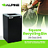 29 Gallon Trash/Recycling Cans, Steel, Black Trash Can with Square Lid (4450KITBLKST)