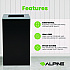 29 Gallon Trash/Recycling Cans, Steel, Black Can with Square Lid (4450KITBLKS)