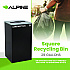 29 Gallon Trash/Recycling Cans, Steel, Black Cans/Bottles Recycling Can with Mixed Lid (4450KITBLKMC)
