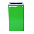 29 Gallon Trash/Recycling Cans, Steel, Blue Recycling Can and Black Trash Can w/Sq Lid, Green Recycling Can with Mixed Lid (4450BLKKIT21)