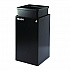 29 Gallon Trash/Recycling Cans, Steel, Blue Mixed Recycling w/Circle Lid, Green Recycling w/Mixed Lid, Black Trash w/Sq Lid (4450BLKKIT40)
