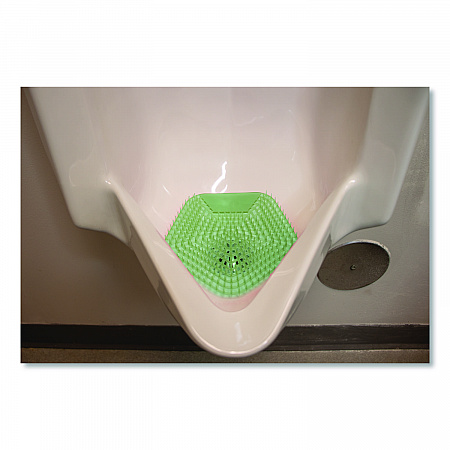 Anti-Splash Urinal Screen, Cucumber Twist Scent, Green, 0.11 oz, 10/Box (1005)
