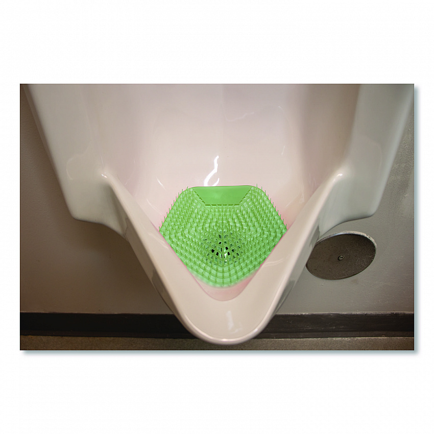 Anti-Splash Urinal Screen, Cucumber Twist Scent, Green, 0.11 oz, 10/Box (1005)