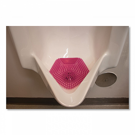 Anti-Splash Urinal Screen, Apple Cinnamon Scent, Red, 0.11 oz, 10/Box (1007)