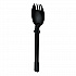 SmartStock Tri-Tower Dispensing System Cutlery, Mediumweight Spork, Plastic, Black, 40/Pack, 24 Packs/Carton (DUSSPR5)