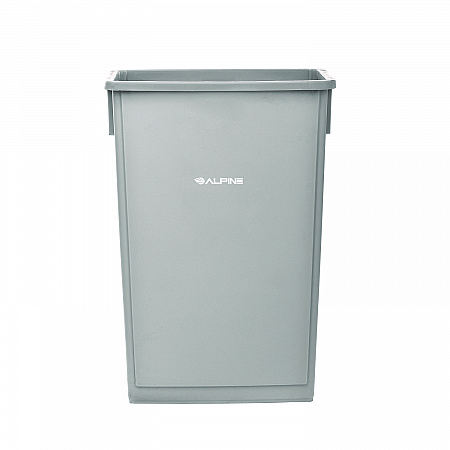 Slim 23 Gallon Indoor Trash Can, Plastic, Gray (477GRY)