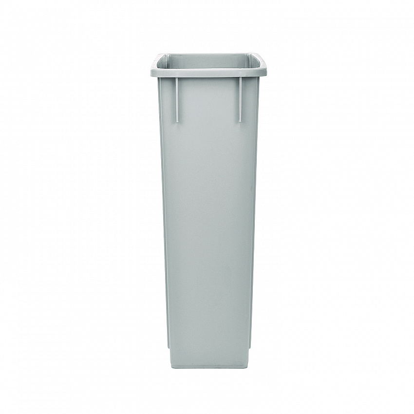 Slim 23 Gallon Indoor Trash Can, Plastic, Gray (477GRY)