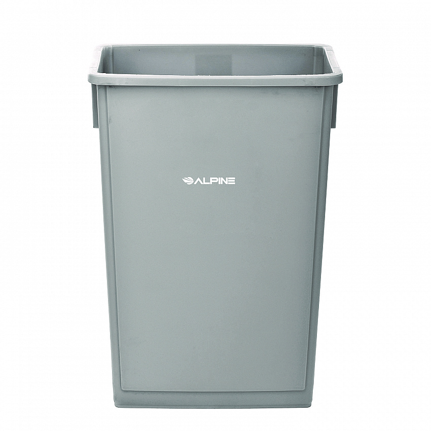 Slim 23 Gallon Indoor Trash Can, Plastic, Gray (477GRY)