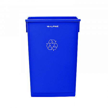 Slim 23 Gallon Recycling Bin, Plastic, Blue (477RBLU)