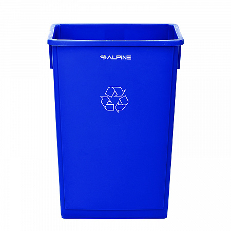 Slim 23 Gallon Recycling Bin, Plastic, Blue (477RBLU)