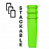 Slim 23 Gallon Recycling Bin, Plastic, Lime Green (ALP477LGRN)
