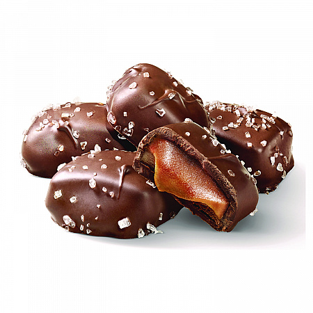 Small Batch Wonders Milk Chocolate Sea Salt Caramels, 18 oz Tub (MRY30986)