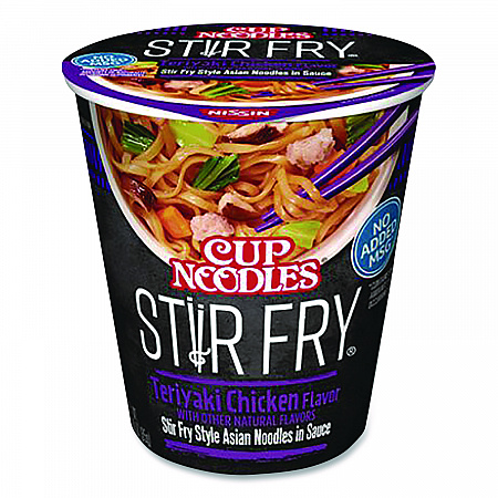 Cup Noodles Stir Fry, Teriyaki Chicken, 3 oz Cup, 6/Carton (NIS42405)