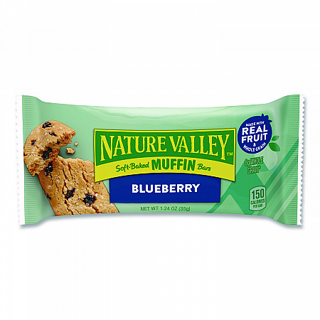 Blueberry Soft-Baked Muffin Bar, 1.24 oz Bar, 12/Box (GEM20668)