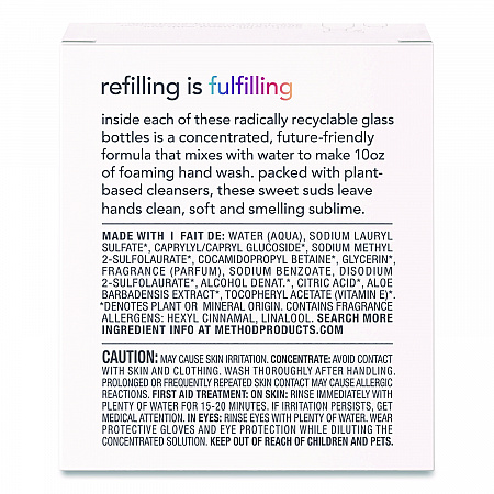 Refill + Reuse Foaming Hand Soap Refill, Sea Minerals Scent, 1 oz Refill Bottle, 2/Pack (356009)