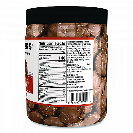 Small Batch Wonders Sea Salt Caramel Pecan Clusters, 16 oz Tub (MRY30971)