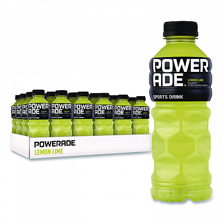 Sports Drink, Lemon Lime, 20 oz Bottle, 24/Pack (049000003697)