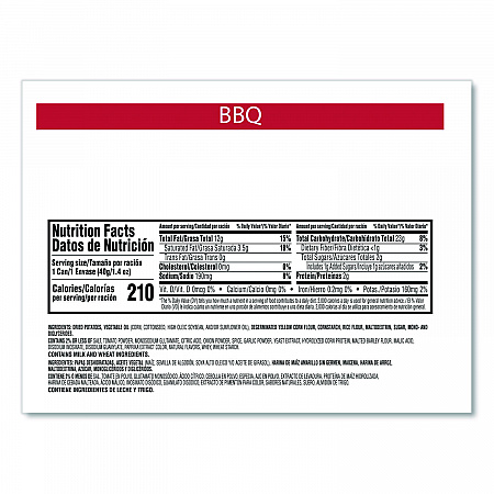 Grab and Go BBQ Crisps, 1.4 oz Can, 12/Carton (KEE18372)