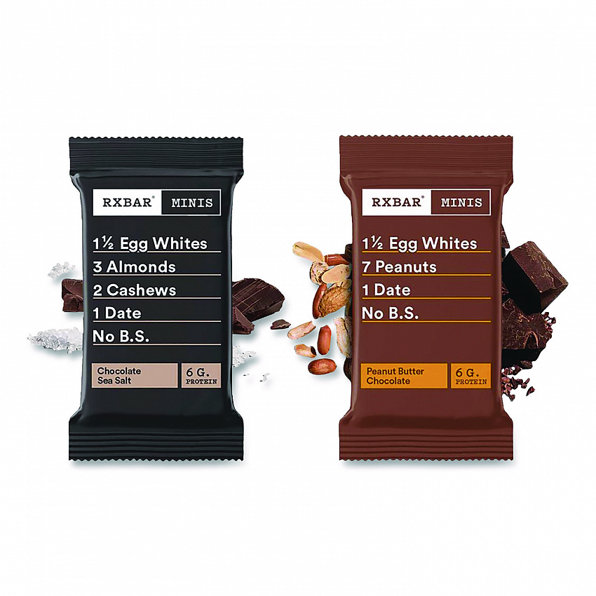 Minis Protein Bars, Chocolate Sea Salt and Peanut Butter Chocolate, 0.9 oz Bar, 8/Box (KEE00190)