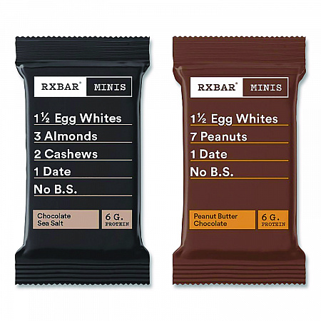 Minis Protein Bars, Chocolate Sea Salt and Peanut Butter Chocolate, 0.9 oz Bar, 8/Box (KEE00190)