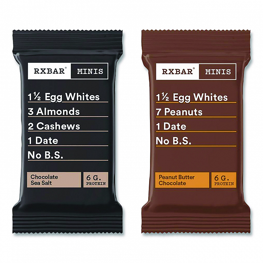 Minis Protein Bars, Chocolate Sea Salt and Peanut Butter Chocolate, 0.9 oz Bar, 8/Box (KEE00190)