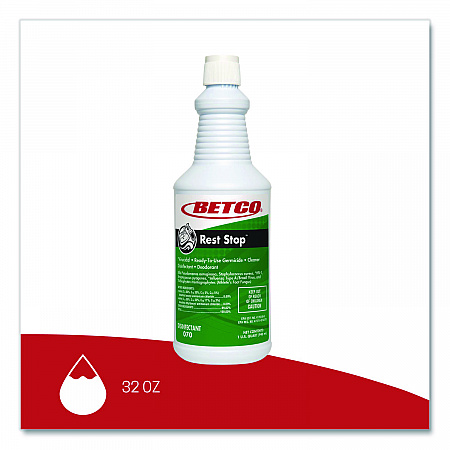 Rest Stop Non-Acid Bowl and Restroom Cleaner, Floral Fresh Scent, 32 oz. Bottle, 12/Carton (0701200)