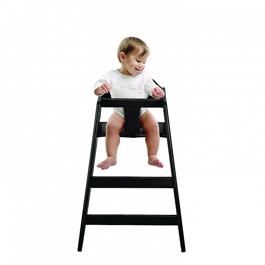 Wooden Stackable High Chair, Supports Up to 50 lb, 29.02" h, Espresso (ALP41201ESP)