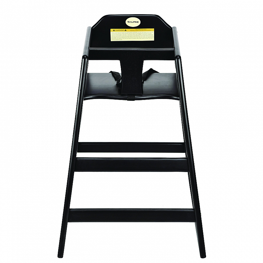 Wooden Stackable High Chair, Supports Up to 50 lb, 29.02" h, Espresso (ALP41201ESP)