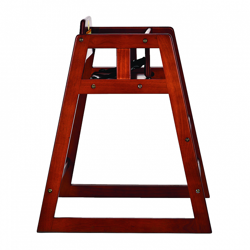 Wooden Stackable High Chair, Supports Up to 50 lb, 29.02" h, Mahogany (ALP41201MA)