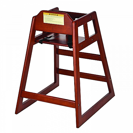 Wooden Stackable High Chair, Supports Up to 50 lb, 29.02